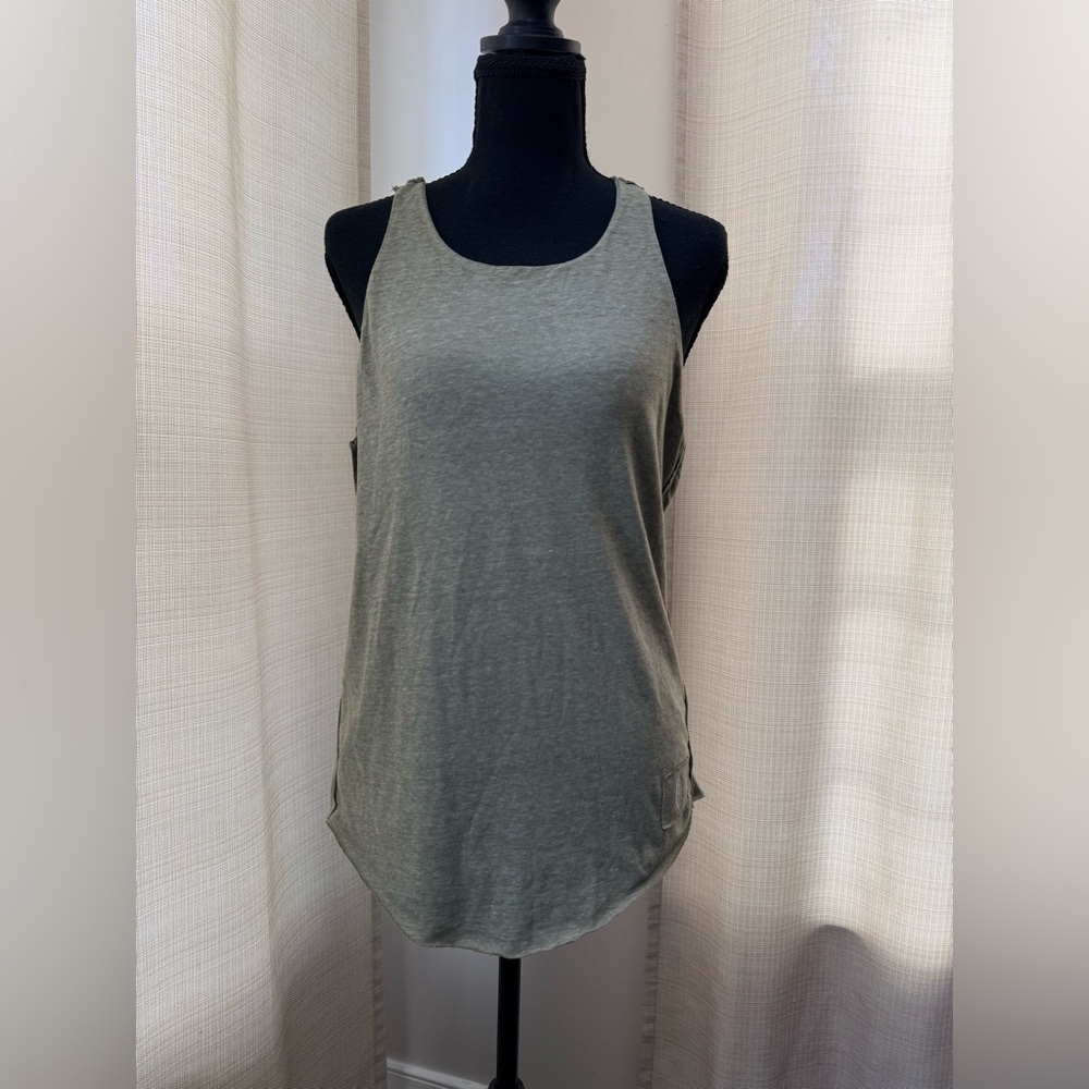 FP Movement Exhale Racerback Green Sz M Athleisure Gym Boho Preppy NWOT